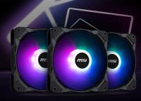 MSI 3PİN 12CM RGB  FAN 12V DC 0.13A 6'LI FAN SETİ(6 ADET)